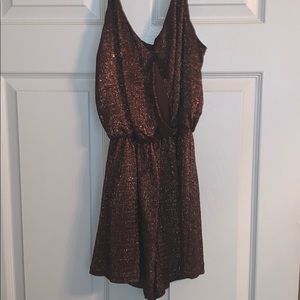Sparkle brown romper